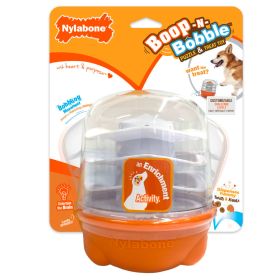 Nylabone Boop-N-Bobble Puzzle Treat Toy Interactive Rolling Puzzle Slow Feeder Boredom Buster Game