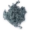 Prevue Tie-Out Chain Heavy Duty 15 Foot Thick Gauge Welded Steel Dual Swivel Snaps