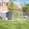 Dog Kennel Galvanized Chain Link With Roof Cover 20x8x8 Feet CCS