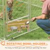 Dog Kennel Galvanized Chain Link With Roof Cover 20x8x8 Feet CCS