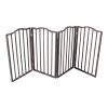Dog Gate Freestanding Folding Wooden Barrier Doorways Stairs CCS