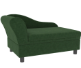 Dog Bed Elevated Soft Cushion Couch W/Storage Green CCS