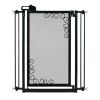 Richell Tall One-Touch Metal Mesh Dog Gate Pressure Mount Black Steel Wire Frame
