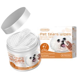 Yegbong Dog Wet Wipes Tear Stain Removal Cleaning Eye Wipes Tub CCS
