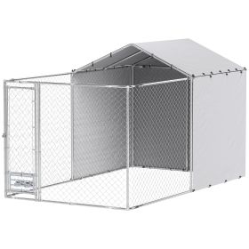 Dog Kennel Chain Link UV-Resistant Cover 13.1' x 7.5' x 7.5' CCS
