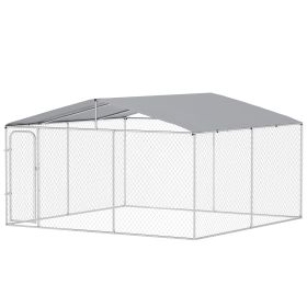 Dog Kennel Dog Run W/ Canopy 13' x 13' x 7.5' CCS