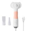 Dog Hair Dryer Low Noise 600W 3 Temp Adjustable Slicker Brush Yellow CCS