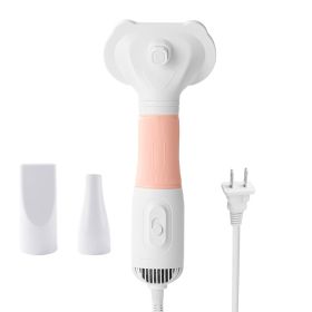 Dog Hair Dryer Low Noise 600W 3 Temp Adjustable Slicker Brush Yellow CCS