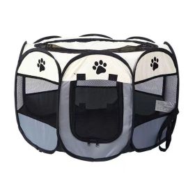 Dog Crate Portable Breathable Easy To Clean Foldable 35.8x18.9 Inch CCS
