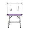 Dog Grooming Table Stainless Steel Folding Frame Non Slip Rubber CCS