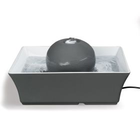 PetSafe Drinkwell Seascape Ceramic Water Fountain Bubbling Quiet Hydration 70 Oz