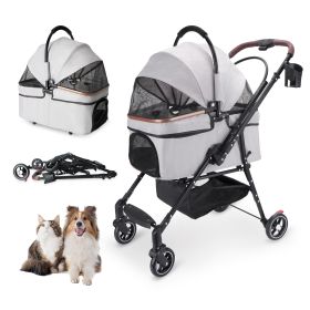 Dog Stroller Carrier Foldable Airy Transforming Transportation CCS