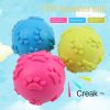 Dog Toy Ball TPR Rubber 2-1/2 Inch Noisemaker Fetch Chase High Bounce 3 Pcs CCS