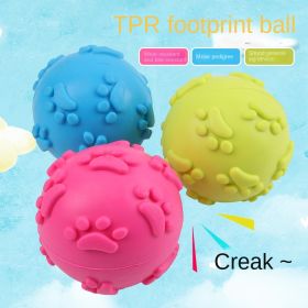Dog Toy Ball TPR Rubber 2-1/2 Inch Noisemaker Fetch Chase High Bounce 3 Pcs CCS