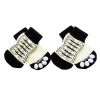 Dog Socks Rubber Paw Grip Traction Shoelace Pattern Non Slip Set of 4 CCS