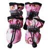 Waterproof Dog Shoes Drawstring Anti-Slip Secure Adjustable Cinch Rubber Soles 4-Pack CCS