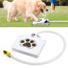 Dog Water Fountain Step-on Activated Sprinkler Outdoor Play Fun Hose Hookup Steel CCS