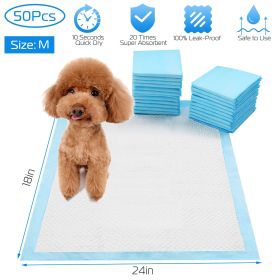 Dog Training Pee Pads Potty Train Behavior 24x18 Inch 50 Pcs CCS