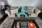 Bernese Mountain Dog Blanket Patterned Quilted Throw Microfiber Fleece Furniture Protection CCS