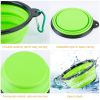 Collapsible Dog Bowls Flexible W Clips Silicone Fold Flat Set of 4 Travel Dishes CCS