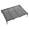 Elevated Dog Bed Portable Cot Steel Metal Frame Teslin Mesh Cooling CCS
