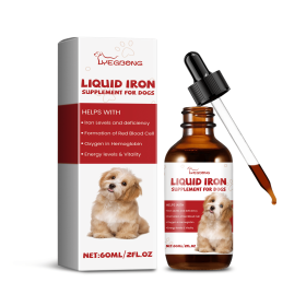Yegbong Iron Dog Supplement Liquid Energy Red Blood Cell Support 1 fl oz