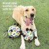World Cup Inspired Dog Soccer Ball Soft PU Leather 360-Degree Nylon Grab Tabs Tug CCS