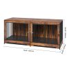 VEVOR Double Dog Crate Divider Double Doors 75 Inch Extra Large Credenza