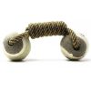 Dog Braided Rope Toy Interactive Fetch Tug Dental Natural Cotton Fibers Double Knots CCS