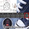 BESUNTEK Dog Sneakers Casual Canvas Shoes Protection No-Slip Rubber Soles 4-Pack