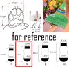 Dog Snowflake Socks Warm Prevent Sliding Festive Anti-Skid Rubber Dots 4-Pack CCS