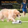Dog Water Fountain Step-on Activated Sprinkler Outdoor Play Fun Hose Hookup Steel CCS
