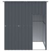 Dog House Anthracite Roof 65x60x71 Galvanized Steel Heavy Duty Outdoor Pet Life
