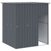 Dog House Anthracite Roof 65x60x71 Galvanized Steel Heavy Duty Outdoor Pet Life
