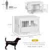 Dog Crate End Table Triple Doors Steel Tubes 31x21x23 Inch Furniture CCS