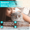 Welsdom Omega Oil Supplement Liquid Wild Fish Skin Coat Joint Heart Support 8 fl oz