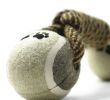 Dog Braided Rope Toy Interactive Fetch Tug Dental Natural Cotton Fibers Double Knots CCS