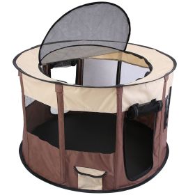 Dog Playpen Foldable Waterproof Tent Carry Bag Upper Cover Portable CCS