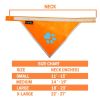 Safetypup XD Orange Dog Bandana High Visibility 3M Reflective Trail Safety Medium