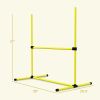 PawHut Agility Starter Kit Obstacle Course Carry Bag Safety Jump Hurdle Weave Poles 4 Pcs