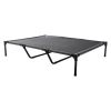 Elevated Dog Bed Portable Cot Steel Metal Frame Teslin Mesh Cooling CCS