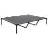 Elevated Dog Bed Portable Cot Steel Metal Frame Teslin Mesh Cooling CCS