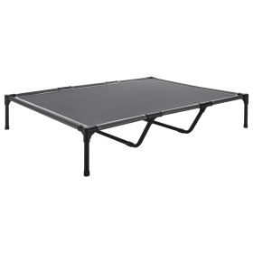 Elevated Dog Bed Portable Cot Steel Metal Frame Teslin Mesh Cooling CCS