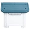 Dog House Polypropylene Durable Blue Roof 23x29x26 Inch Small CCS