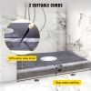 Vevor Shower Curb Kit 48x72 Watertight Overlay 4 Inch PVC Steel Grate
