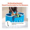 VEVOR Dog Bathtub Portable Elevated Foldable Quick Drainage Bath Basin 35 Inch High