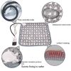 Electric Dog Heating Pad Temp Control Timer Auto Shut-Off Steel Cord Fleece Cover CCS