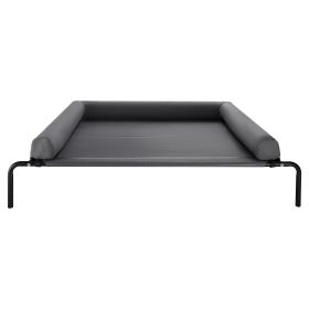 Elevated Dog Bed Portable Cot Washable Pillow Cushion Large Steel CCS