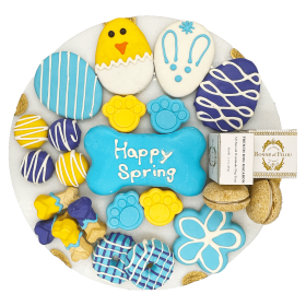 Bonne et Filou Dog Treat Gift Box Easter Spring Themed Luxury 6 Count