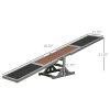 Dog Agility Seesaw Gray Wooden Training Exercise 71x12x12 Inch Ramp